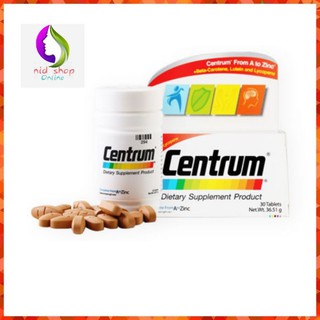 Centrum FG 30 , 90 Tablet /พร้อมด้วยเบต้า-แคโรทีน, ลูทีนและไลโคปิน.