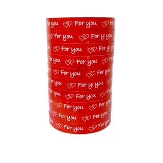 เทป For you หน้ากว้าง 15มม. ยาว 45หลา แพ็ค 10ม้วน สุดคุ้ม