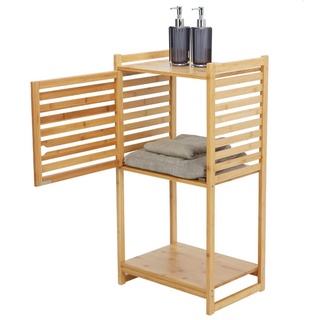 ชั้นวางของ ในห้องน้ำ ห้องครัว ทำจากไม้ไผ่ DAWN 2-Tier storage rack w/cabinet NT