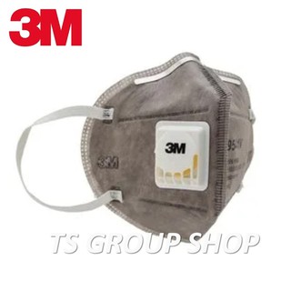 (1ชิ้น) 3M 9541V หน้ากากป้องกันฝุ่น ชนิดมี วาล์ว ระดับมาตราฐาน P2 (เทียบเท่า N95) รุ่นคล้องหู_รับประกันสินค้าแท้