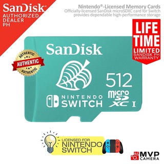 Sandisk Nintendo Switch การ์ดหน่วยความจํา microSD 512GB