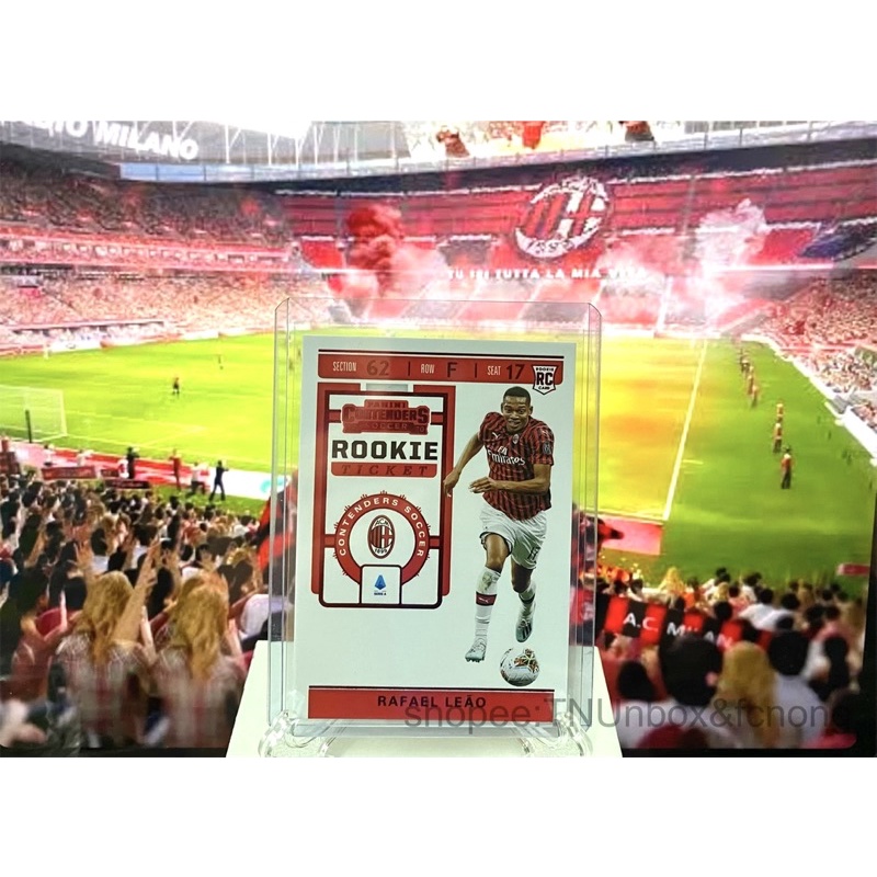 การ์ดนักฟุตบอล 2019-20 Panini Chronicles Contenders Ticket RED 🔴 - Rafael Leao - AC MILAN