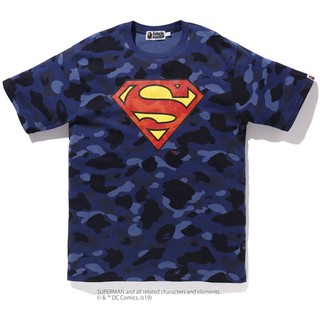 PROSPER - BAPE x DC Superman Color Camo Tee Navy