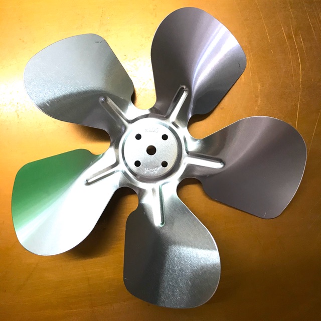 ใบพัดลมอลูมิเนียมขนาด 10 นิ้ว สำหรับตู้แช่ คอยล์เย็น คอยล์ร้อน