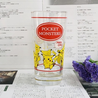 แก้วใส Nintendo ลาย PIKACHU จากญี่ปุ่น มือสอง 🥛