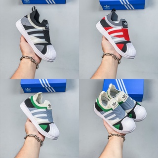 277adidas Baotou Shell Head Clover Flying รองเท้าผ้าใบลําลอง สําหรับเด็กผู้ชาย ผู้หญิง