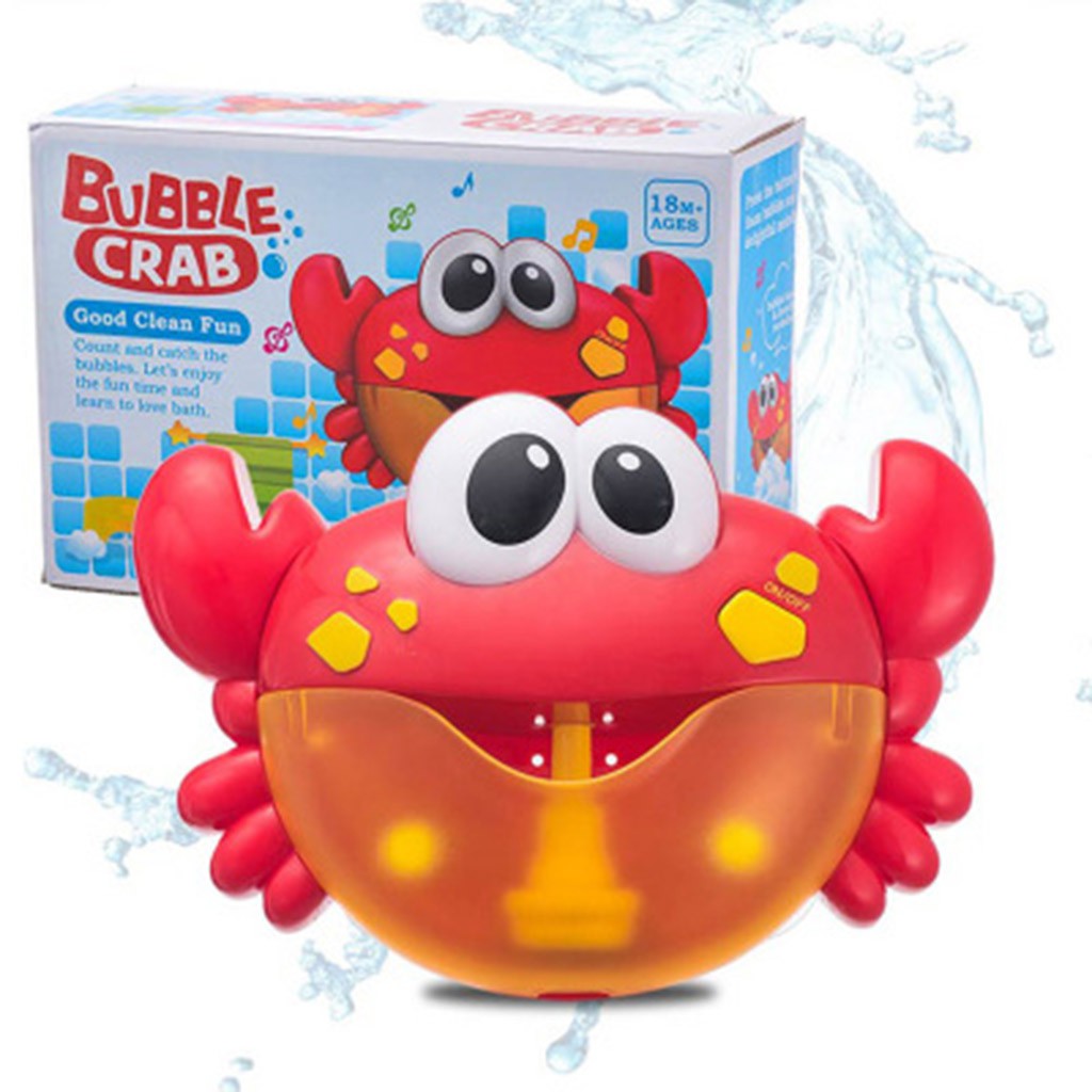 New Crab Bubble Machine Bathroom Bubble Maker Bath Toy Kid Baby Toy