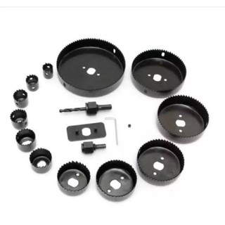 Hole saw set 16pc ชุดโฮซอเจาะรูกลม พิเศษ 16 ชิ้นในกล่องเดียว