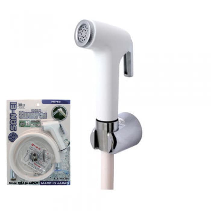 San-Ei Closet Shower - ชุดสเปรย์อาบน้ําเจ็ท PS 75 C - BLISTER สีขาว