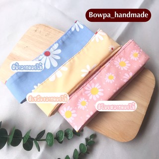 พร้อมส่ง/โบว์ผ้าผูกผมงานแฮนด์เมด/โบว์ลายดอกไม้/โบว์ผูกผม/hair ribbon/ผ้าคาดผม/ผ้าผูกผมสีพาสเทล/โบว์ผ้า