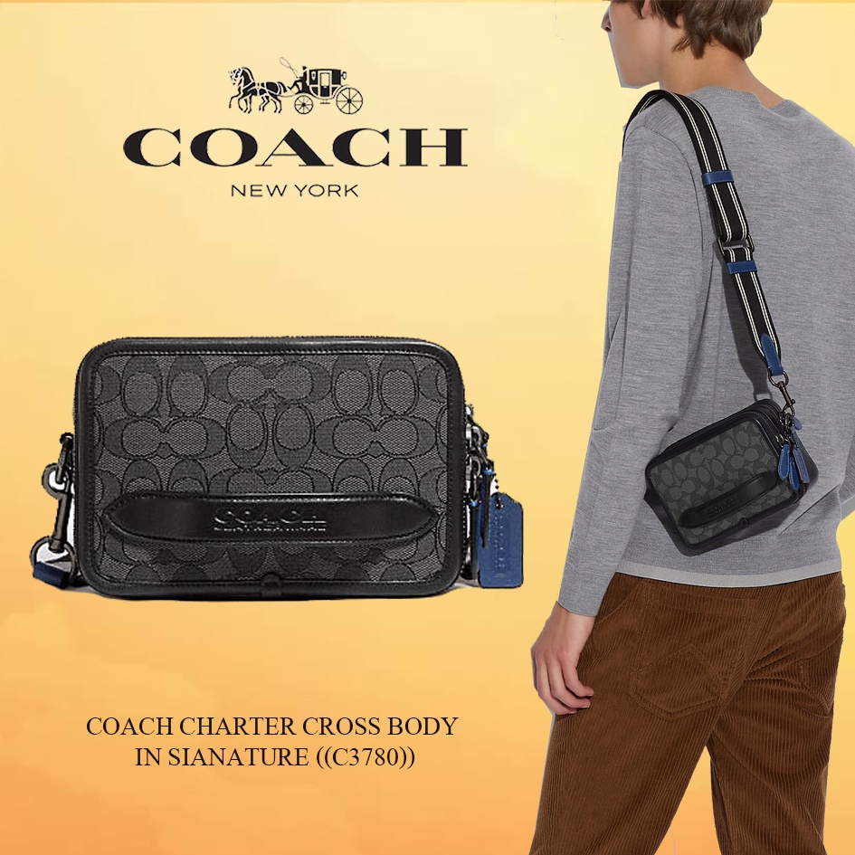 COACH CHARTER CROSS BODY IN SIANATURE ((C3780))