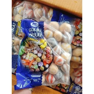 ลูกชิ้นลาวาคอมโบ 5ใส้500g.💛💙 ⚡️ส่งด่วน🔥ค่าส่งเหมา✅คละได้ทั้งร้าน❗️โฟมฟรี💦ทุกจังหวัด 🚚💨ส่งขนส่งแช่เย็น❄️