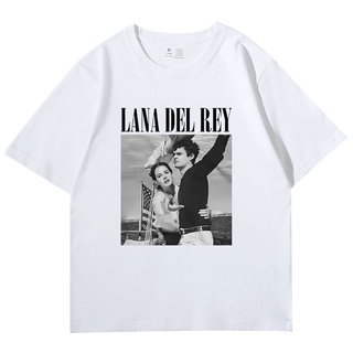 T-shirt  Gildan เสื้อยืดแขนสั้น ผ้าฝ้าย 100% พิมพ์ลายกราฟฟิคนักร้อง Lana Del Rey Ldr Sailing สไตล์ฮาราจูกุ วินเทจ 90s สํ