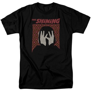 เสื้อยืดครอปเสื้อยืดลําลอง ผ้าฝ้าย 100% แขนสั้น พิมพ์ลาย The Shining Danny สีดํา สไตล์เรโทร คลาสสิกS-5XL