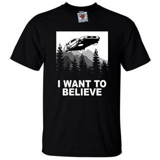 เสื้อยืดโอเวอร์ไซส์เสื้อยืดลายกราฟฟิก i want to believe futureS-3XL