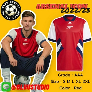 bluu⚽ พร้อมส่งจากไทย🇹🇭 เสื้อบอลทีม อาเซน่อล ICON เกรด AAA ปี 2022/23 Arsenal ICON Jersey 2022/23 Fans Version