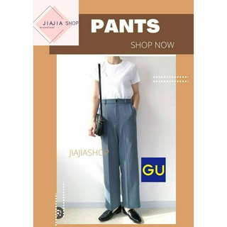 กางเกงขากว้าง   🌿 GU 🌿 (มือสองงานคัด สภาพใหม่)