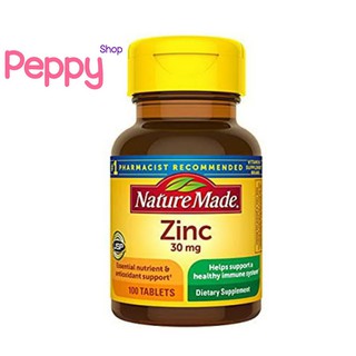 Nature Made Zinc 30 mg 100 Tablets ซิงค์ 30 มิลลิกรัม 100 เม็ด