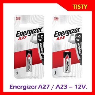 แท้ 100% Energizer 27A (A27) ,23A (A23)  12V (1 ก้อน)  Alkaline Battery ถ่านอัลคาไลน์