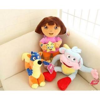 Dora The Explorer Swiper Fox รองเท้าบูทลิง แผนที่ กระเป๋าเป้สะพายหลัง ตุ๊กตาของเล่น ตุ๊กตานุ่ม สําหรับเด็ก