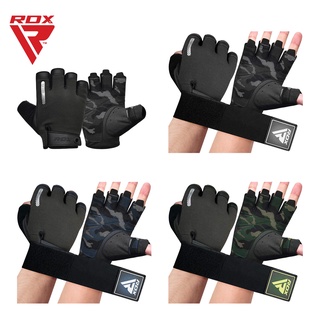 RDX Weight Lifting Gloves ถุงมือยกเวท สายรัดข้อมือถอดได้