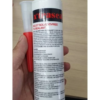 กาว PU พียู ซีแลนซ์ Sealant อุดรอยแตก รอยร้าว รอยห่าง ทาสีทับได้ สีขาว ดำ เทา ขนาด 300 ml. xtraseal