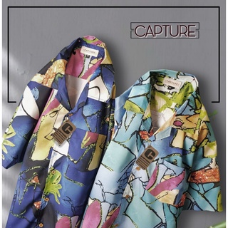 เสื้อเชิ้ตฮาวาย แนวเดอะทอย ลายกราฟฟิค มีถึง อก 48นิ้ว