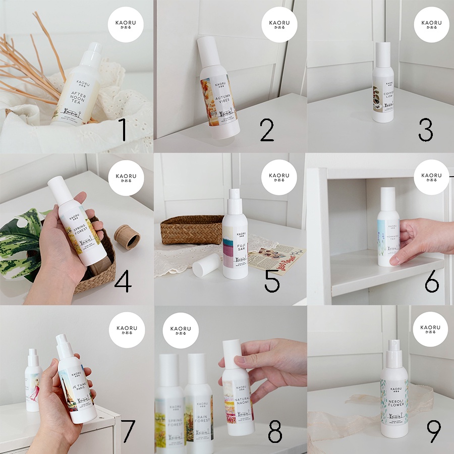 สเปรย์ปรับอากาศ มากกว่า25 กลิ่น KAORU SCENTED SPRAY สเปรย์ได้มากถึง 350ครั้ง น้ำหอมฉีดผ้า น้ำหอม ปรับอากาศ สเปรย์น้ำหอม