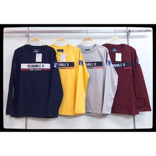 เสื้อยึดแขนยาวงานปักป้ายห้อยCC-OO.Long.03ผ้าคอตต้อน