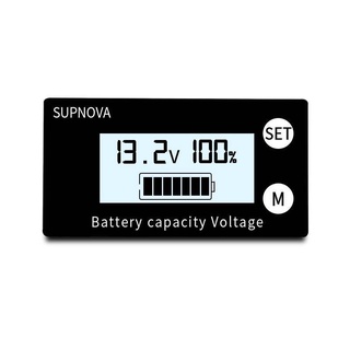 เครื่องวัดโวลต์ 8-100V แสดงค่าโวลต์เป็น % ของแบตเตอรี่  กันน้ำได้