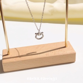 (กรอกโค้ด GG24P ลด 65.-) earika.earrings - crystal baby tiger necklace สร้อยคอเงินแท้จี้เสือ S92.5 ปรับขนาดได้