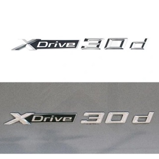 ต่อข้างนะครับ เอ็กไดรฟ์ 30 ดี ติดบีเอ็ม ด้านข้างรถยนต์ มีกาวพร้อมติดตั้ง XDrive 30d x Drive 3.0d Letter 3D EMBLEM BADGE