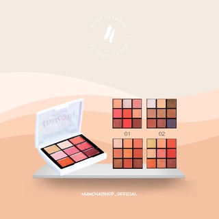 Nee Cara 9 Colors Eyeshadow Palette N669 | นี คาร่า พาเลทอายแชโดว 9 เฉดสีในตลับเดียว เนื้อเนียน เกลี่ยง่าย พิ้กเม้นแน่น