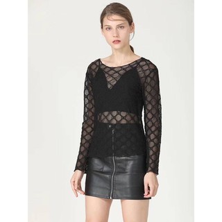 Gucci  Gg Tulle Top T-shirt in black