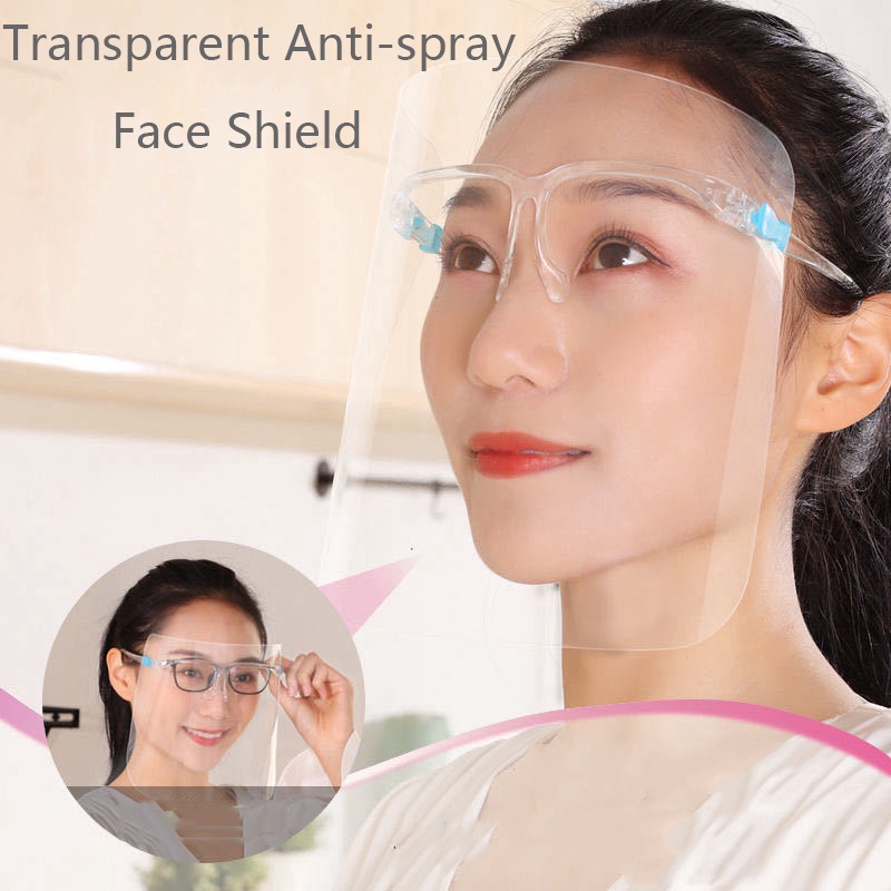 Face Shield Transparent Anti-fog Anti-Oil Splatter Full Face Shield Cover Cooking Protector face shield