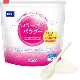 คอลลาเจนชนิดผง ชงดื่ม dhc collagen powder 5,000 mg.  ขนาด 192 กรัม (ทานได้ 32 วัน)