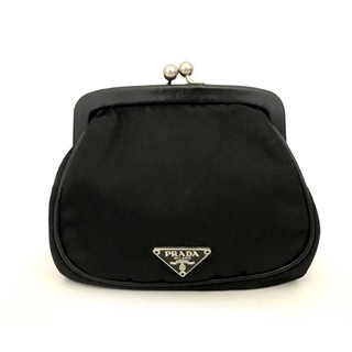 Prada nylon coin purse black