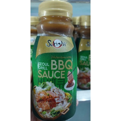 exp 10/12/2025 น้ำจิ้มบาร์บีคิว อร่อย น้ำจิ้มปิ้งย่าง น้ำจิ้มโซลกริลล์ ตรา sukishi พร้อมส่ง ✋✋