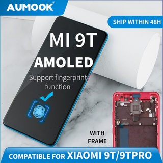 SUPER AMOLED LCD for Xiaomi Mi 9T display LCD touch screen With Frame Digitizer Assembly for M 9T pro LCD Redmi K20/k20