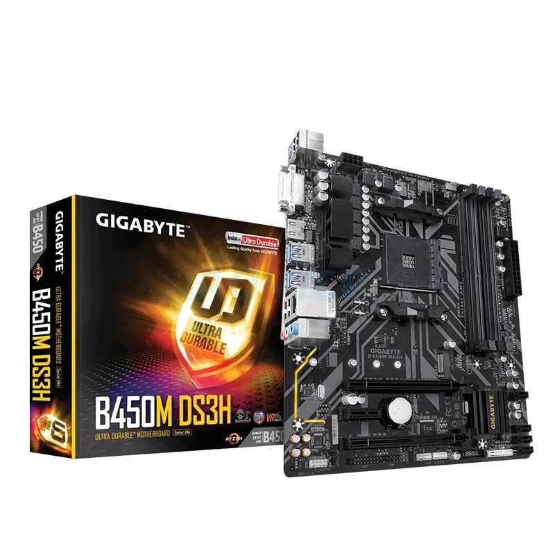 (AM4) GIGABYTE B450M DS3H (REV1.0)