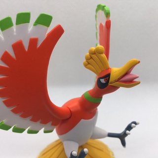 ฟิกเกอร์ โมเดล โฮโอ โปเกมอน ของแท้ สูง 2.1 นิ้ว ยาว 3.15 นิ้ว Ho-Oh Pokemon figure Takara Tomy