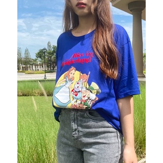 เสื้อOVERSIZEลายALICE IN WONDERLAND มี5สี
