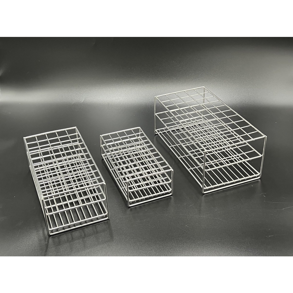 ที่วางหลอดทดลองสแตนเลส Test Tube Rack 50 ช่อง ***ก่อนสั่งสินค้ารบกวนอ่านรายละเอียดสินค้าก่อนทุกครั้ง