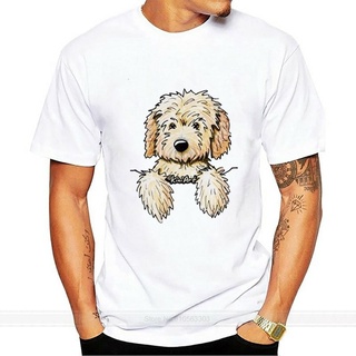 เสื้อยืด พิมพ์ลาย Kiniart Doodle Dog Labradoodle สีทอง สําหรับสัตว์เลี้ยง สุนัขS-5XL