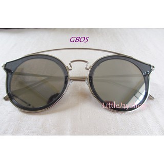 มาใหม่ แว่น GAMT Retro Design Vintage  Double Bridge - Silver กรอ สีเงิน เลนส์ปรอทสีเงิน ของแท้ พร้อมส่ง