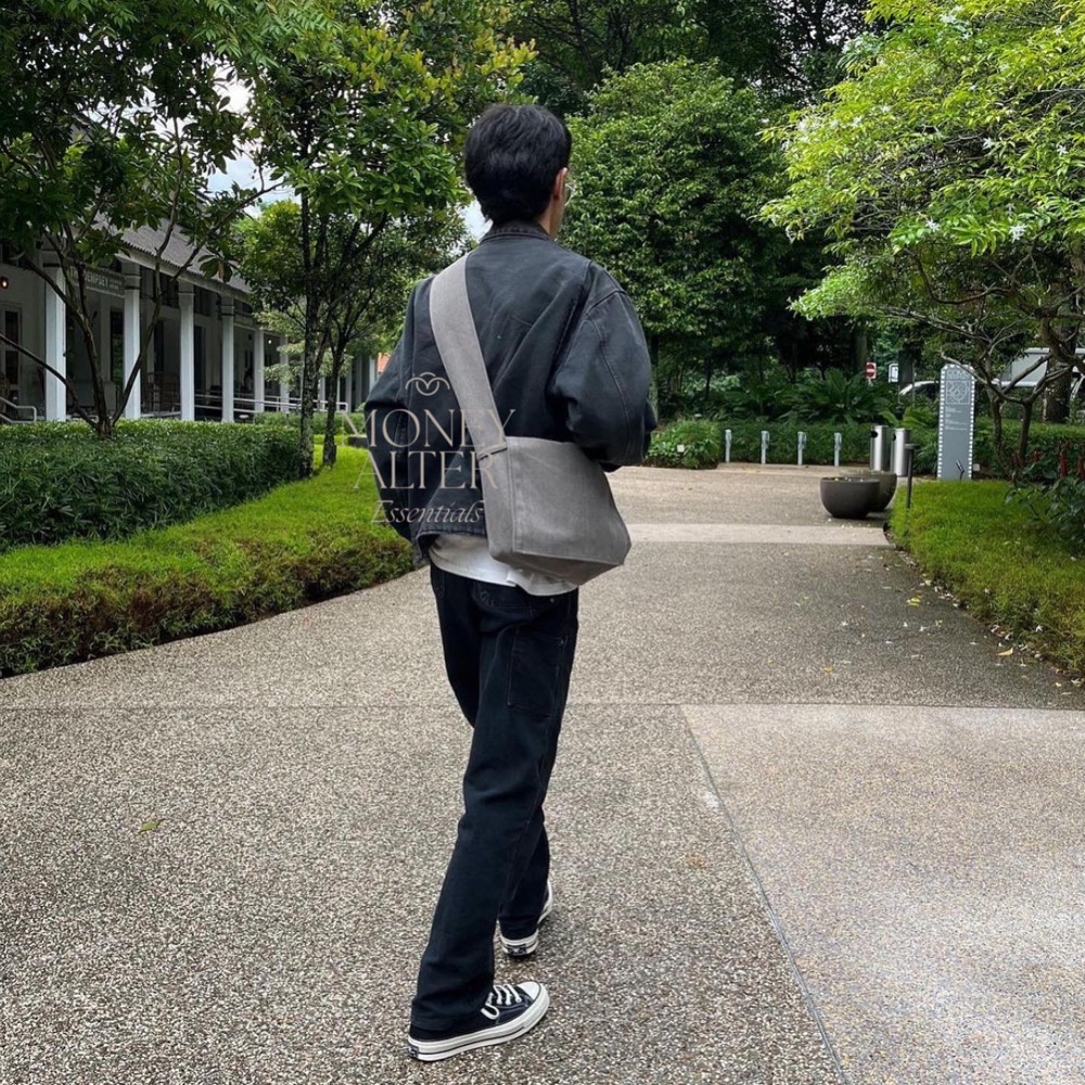 London Bag by Money Alter / Canvas Sling Bag ราคา ถูกที่สุด ดีลบีเคเค แกลเลอรีภาพที่ 9