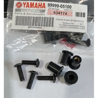 -SCREW Y125 LC135 V4 NVX 155 R15 R25 NVX155 SKRU ชุดกระจกบังลม -(4 ยูนิต)