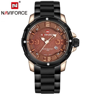 นาฬิกา Naviforce รุ่น NF9078M สีทอง/ดำ  รับประกันศูนย์ 1 ปี #NF #NF9078