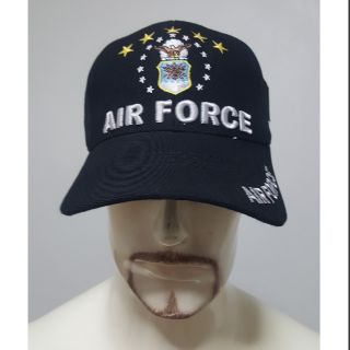 หมวกแก๊ปของ usa.  สีดำปัก AIR FORCE