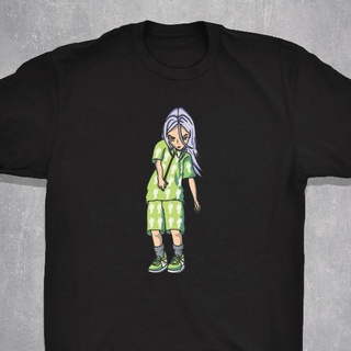 [MSia ] เสื้อยืด พิมพ์ลาย Billie Eilish สไตล์ฮิปฮอป ฮาราจูกุ สตรีท สําหรับผู้ชาย A1